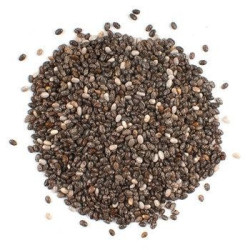 Mixed black and white chia
